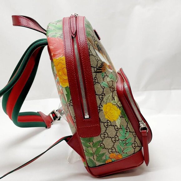 Gucci BackPack Bag Sherry Line Brown PVC 900-071725 - Picture 4 of 13